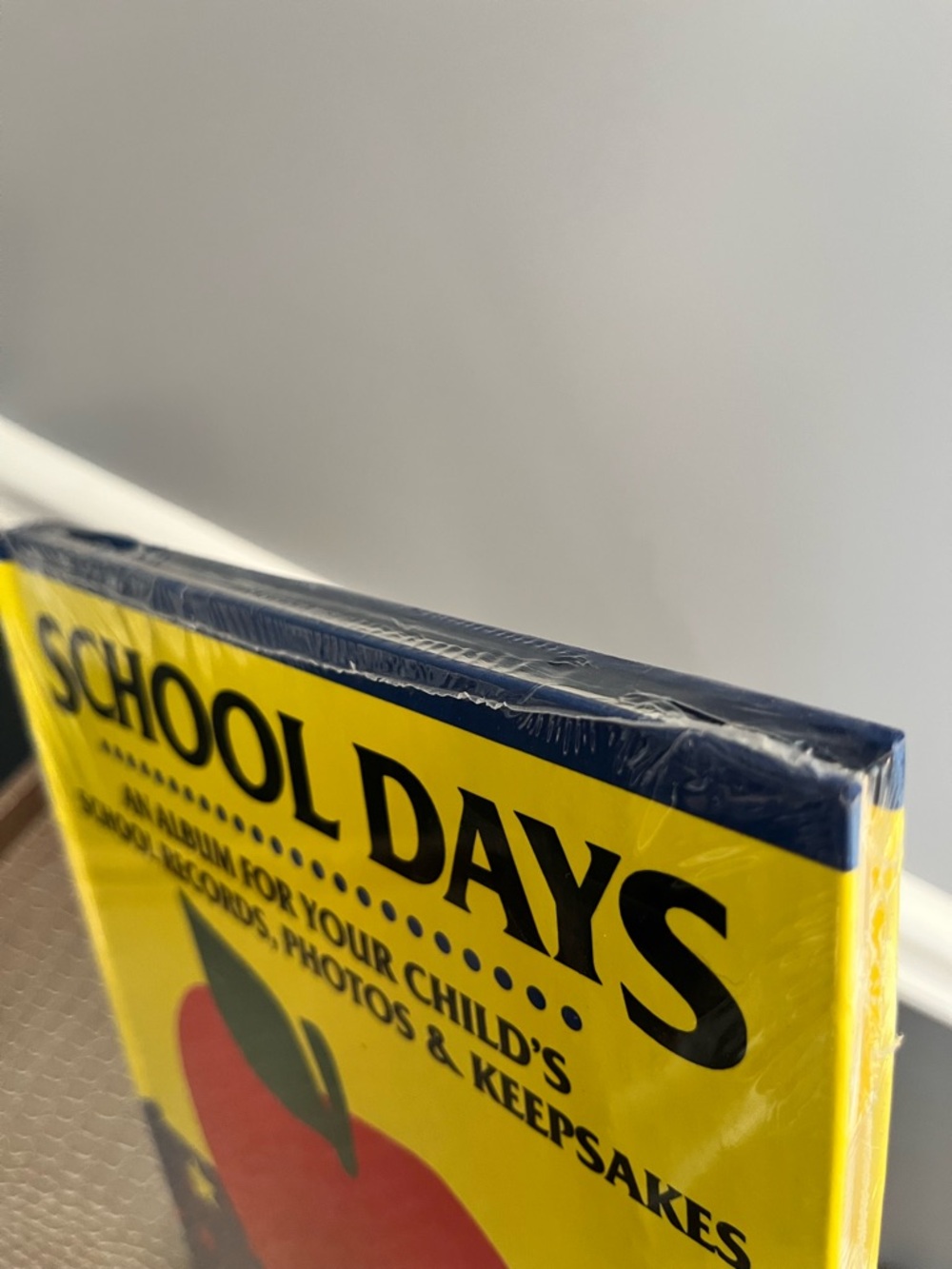 School Days Keepsake Album - Yellow & Blue w/Red Apple (New & Sealed in Plastic) - Picture 7 of 8